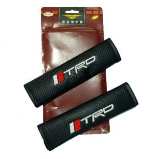 Seat Belt Covers (China) Pvc Material Carbon 02 Pcs/Set Trd Logo Fy-4806 Poly Bag Pack