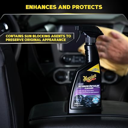 Car Dashboard Polish Meguiars Refresher Plastic Bottle Pack 473Ml Quik Interior Detailer Cleaner G13616 (Usa)