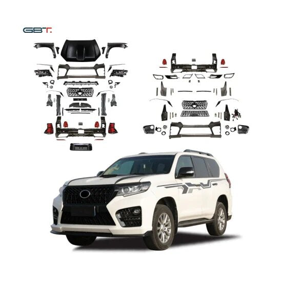 Conversion/Upgrade Kit Gbt Oem Design From Prado 2010-2012 To Prado 2018-2021 Front + Back Sides W/Trd Design Grill W/Oem Lamps Not Painted (China)