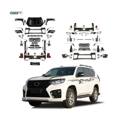 Conversion/Upgrade Kit  Gbt  Oem Design From Prado 2010-2012 To Prado 2018-2021   Front + Back Sides W/Trd Design Grill W/Oem Lamps  Not Painted   (China)