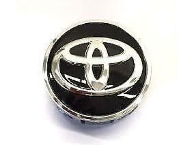 Alloy Rim / Wheel Center Hub Cup / Cap Oem Fitting Toyota Corolla 2018 Plastic Material New 2" Toyota Logo Matt Black/Chrome 04 Pc/Pack Poly Bag Pack