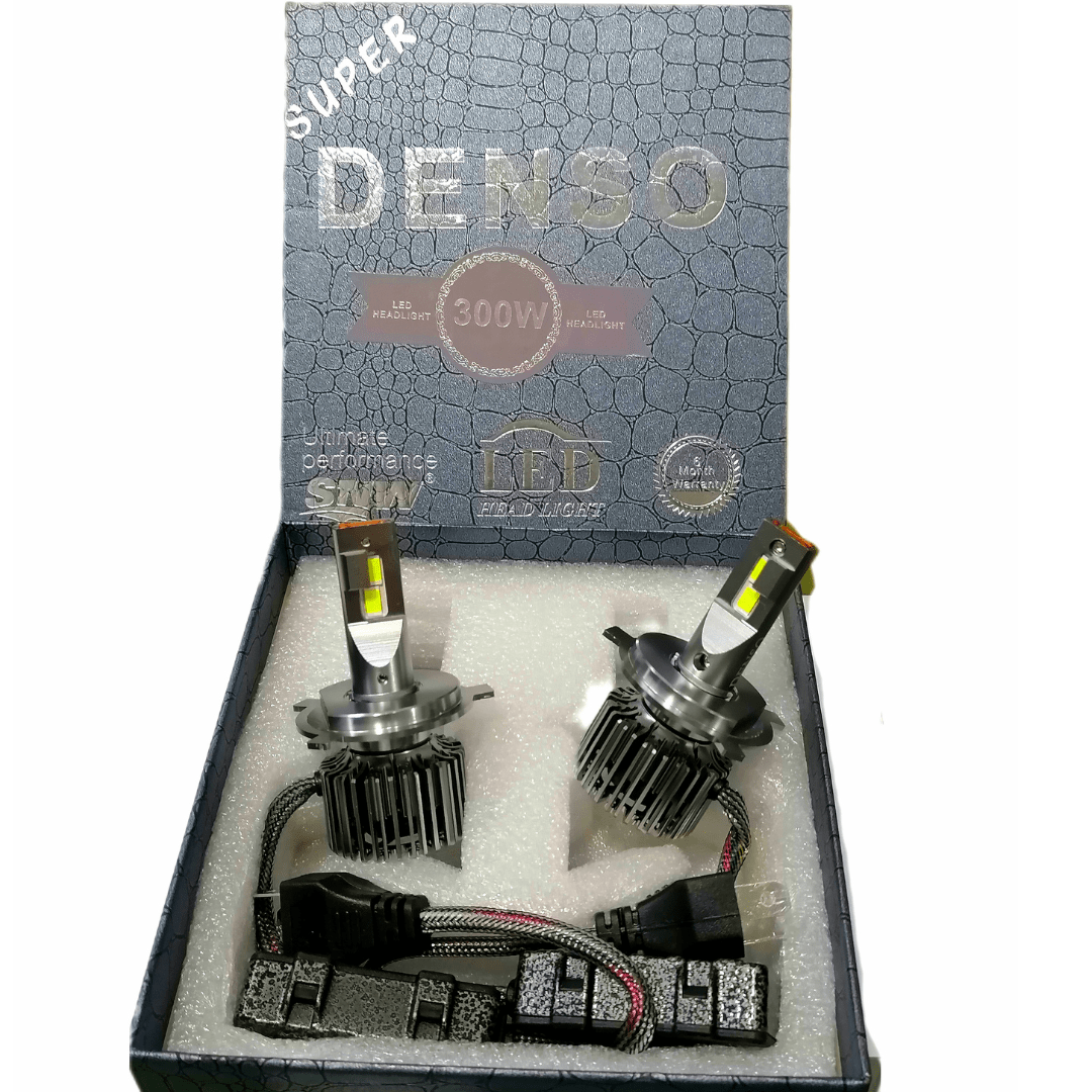 Car Led Head Light Bulbs Denso Cob H3 Ultra White Colour Box Pack (China) 300W