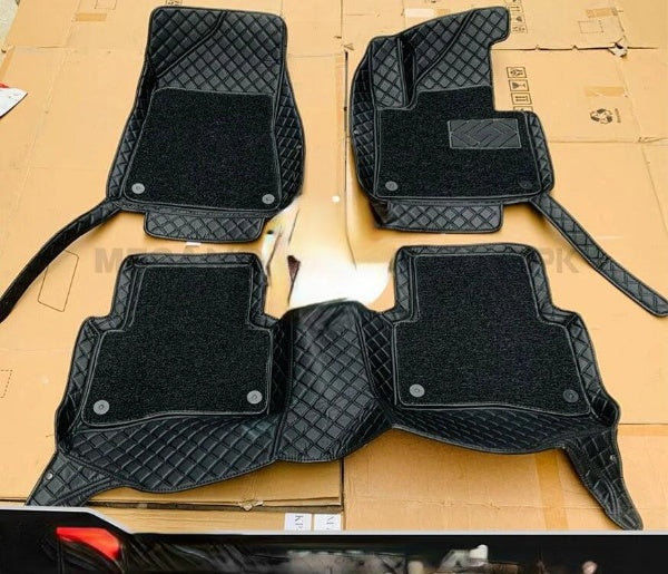 Car Floor Mat 10D Jolion Haval Black Pvc Black Stitch Black/Grey Grass 03 Pcs / Set Premium Quality (China)