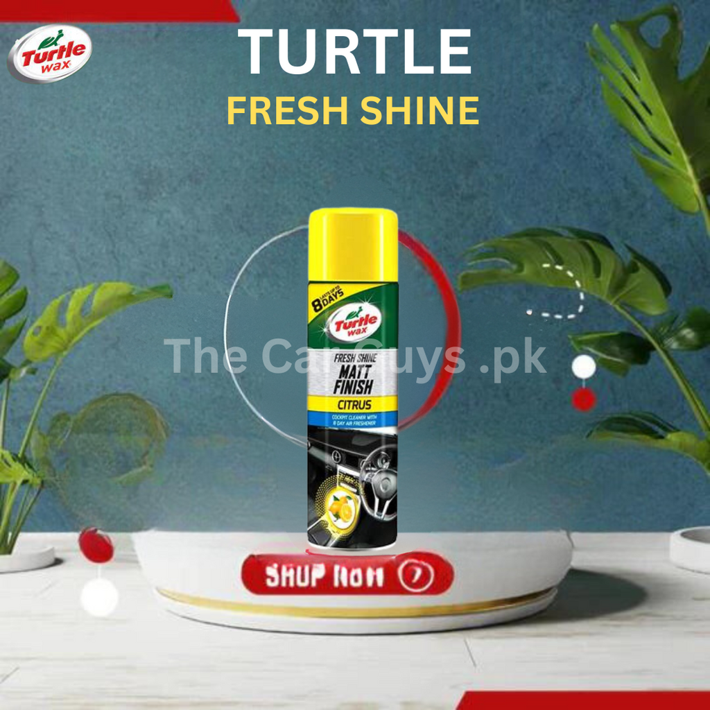 Car Dashboard Polish Turtle Wax Lemon Tin Can Pack 500Ml Fresh Shine Matt Finish Citrus 52815 (Usa)