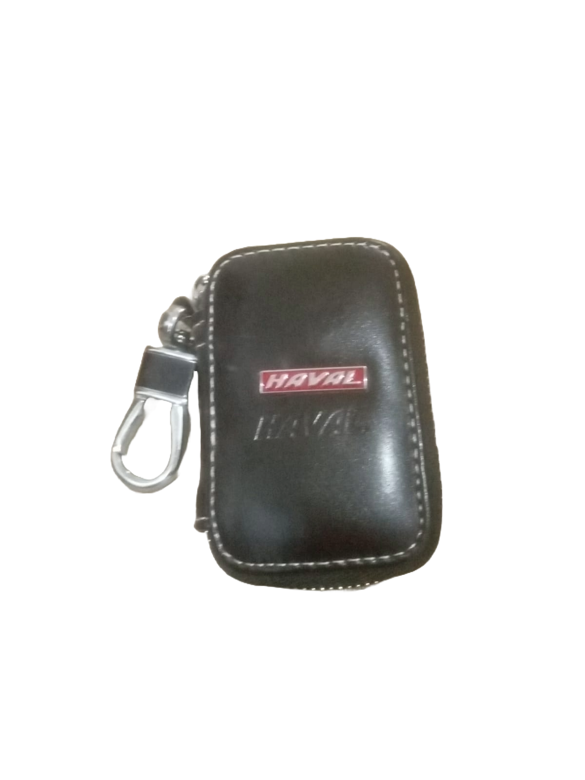Car Key Chain Pouch/Zipper Type Without Logo Square Shape Black Poly Bag Pack Haval Logo (China)