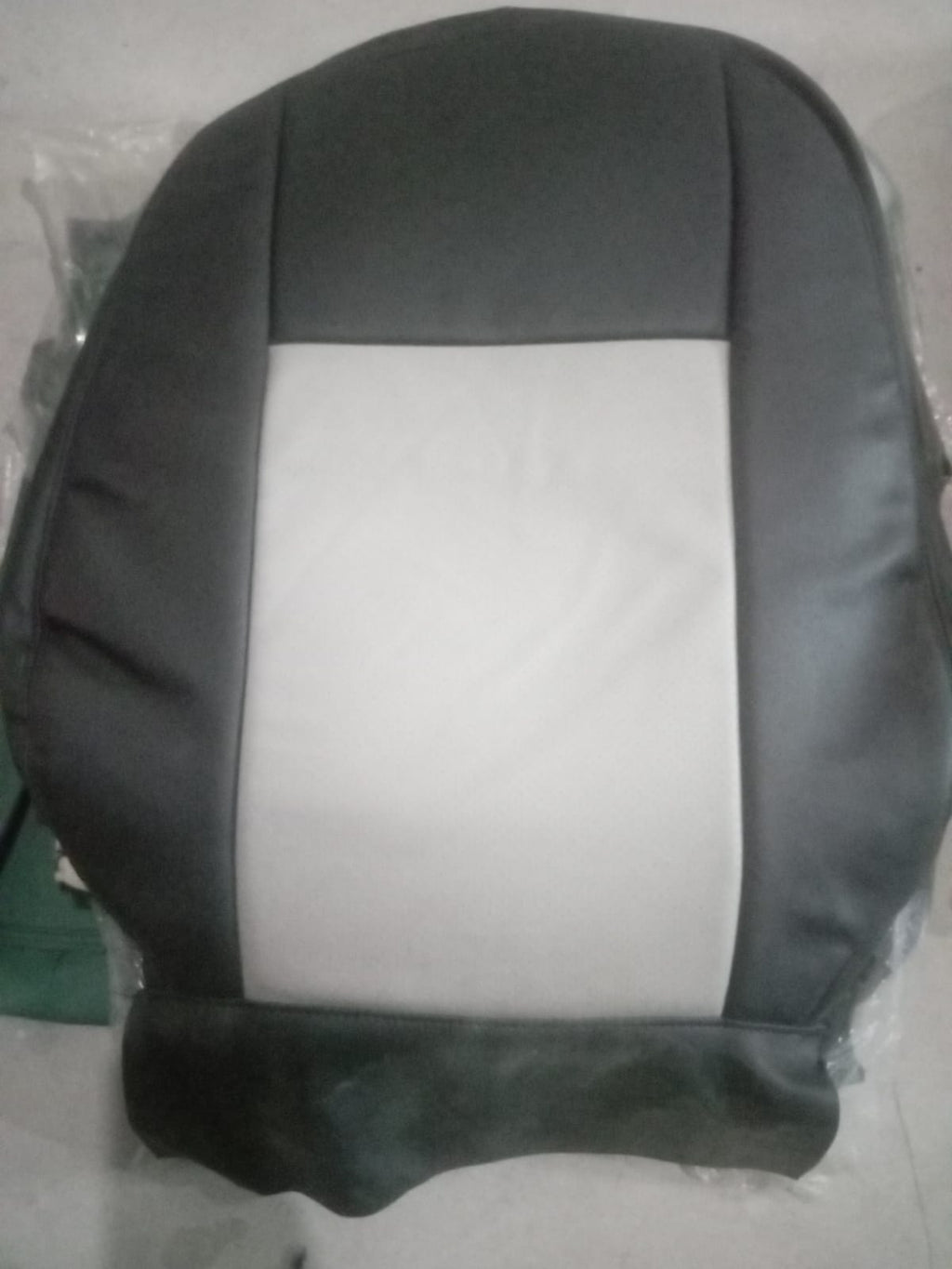 Auto Leather Type Seat Cover M/C Cheverlot Orlando Design Custom Fitting Toyota Aqua 2018 Black/Light Grey Black Stitch 09 Pcs/Set