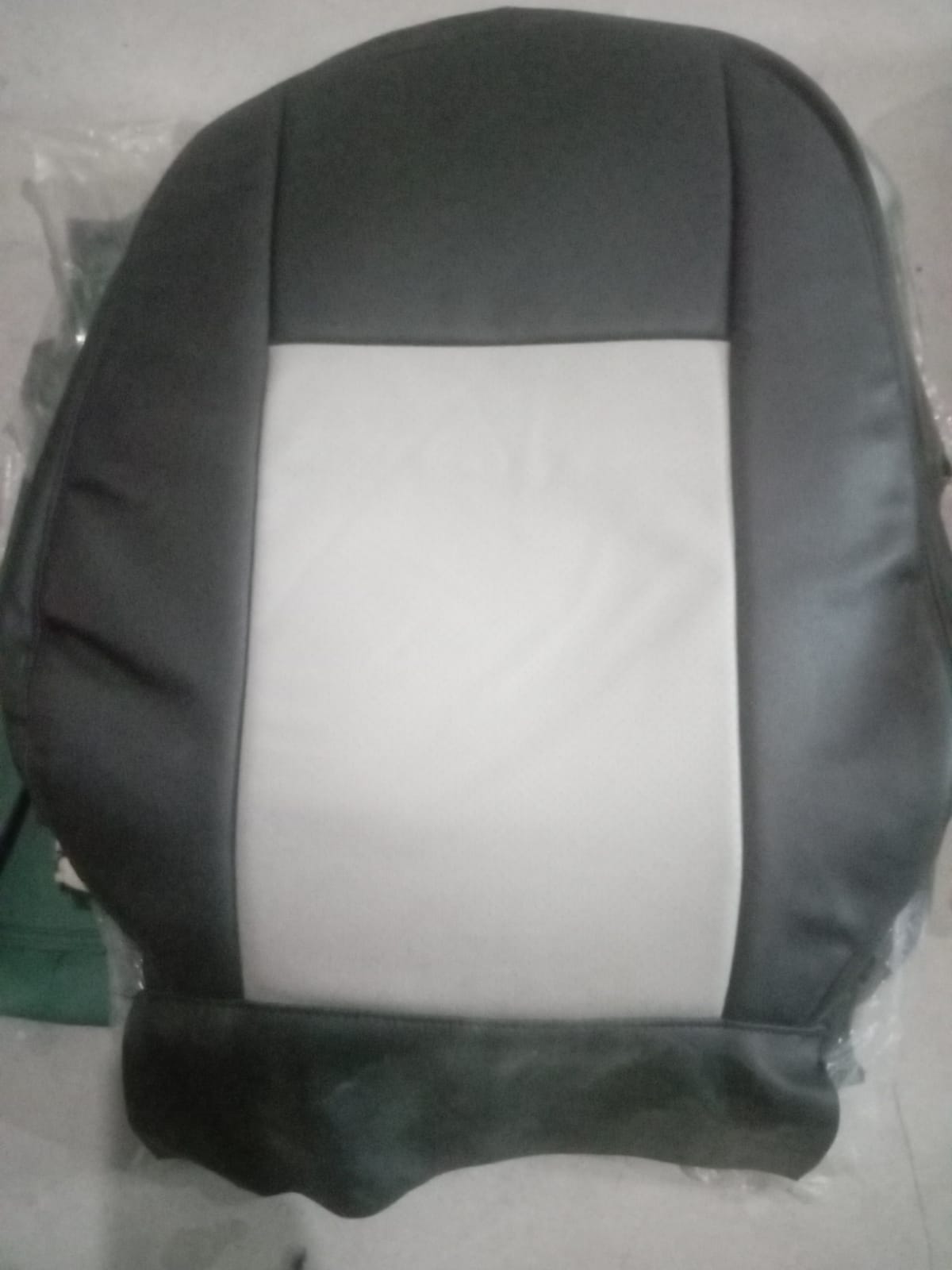 Auto Leather Type Seat Cover M/C Cheverlot Orlando Design Custom Fitting Toyota Aqua 2018 Black/Light Grey Black Stitch 09 Pcs/Set