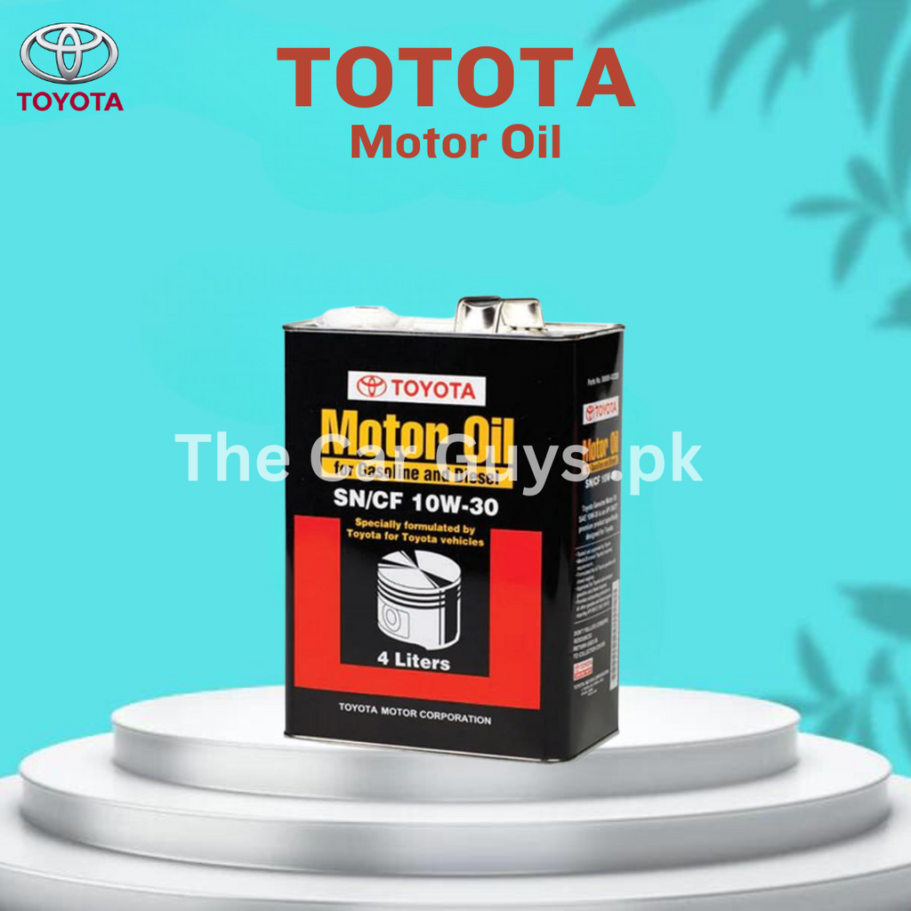 Engine Oil Toyota Motor Oil For Gasoline & Diesel Engine 10W-30 Sn/Cf 04 Litres Metal Can Pack (Japan)
