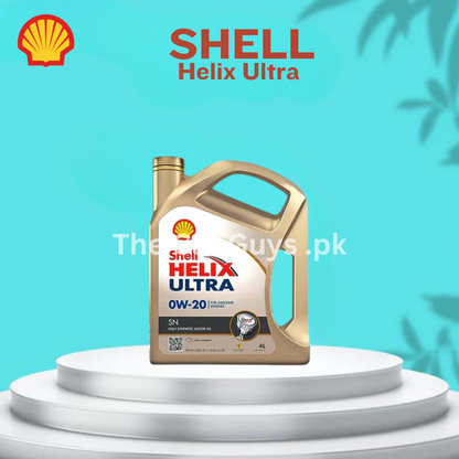 Engine Oil Shell Helix Ultra For Petrol Engine 0W-20 Sn 04 Litres Plastic Can Pack (Pakistan)