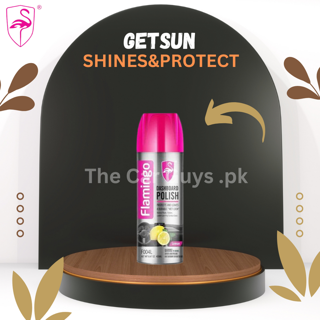 Car Dashboard Polish Flamingo Lemon Tin Can Pack 450Ml F004L (China)