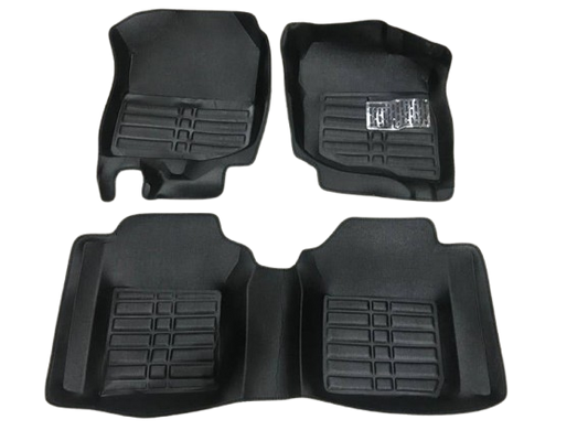 Car Floor Mat 5D Honda City 2018 Black Pvc 03 Pcs / Set Standard Quality (China)
