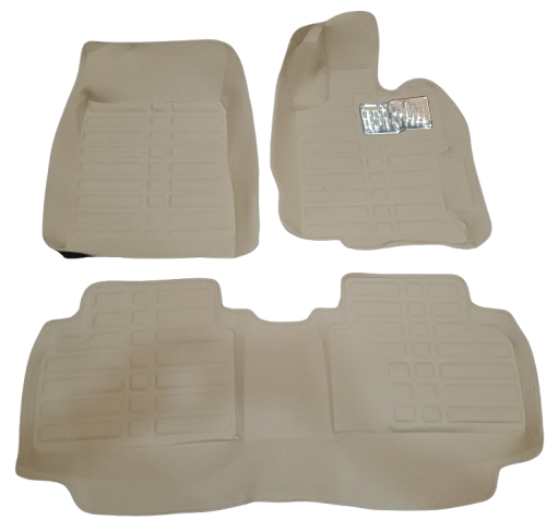 Car Floor Mat 5D Honda Civic 2009 Beige Pvc 03 Pcs / Set Standard Quality (China)