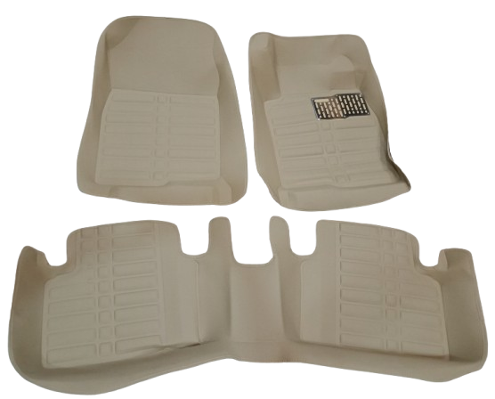 Car Floor Mat 5D Civic 2016-2021 Honda Beige Pvc 03 Pcs / Set Standard Quality (China)
