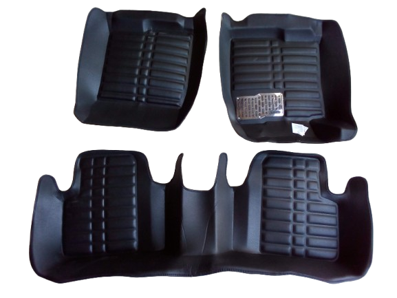 Car Floor Mat 5D Honda Civic 2016-2021 Black Pvc 03 Pcs / Set Standard Quality (China)
