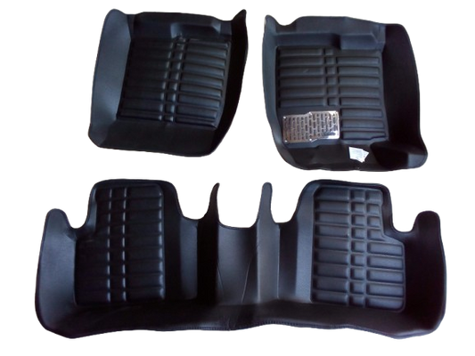 Car Floor Mat 5D Honda Civic 2016-2021 Black Pvc 03 Pcs / Set Standard Quality (China)