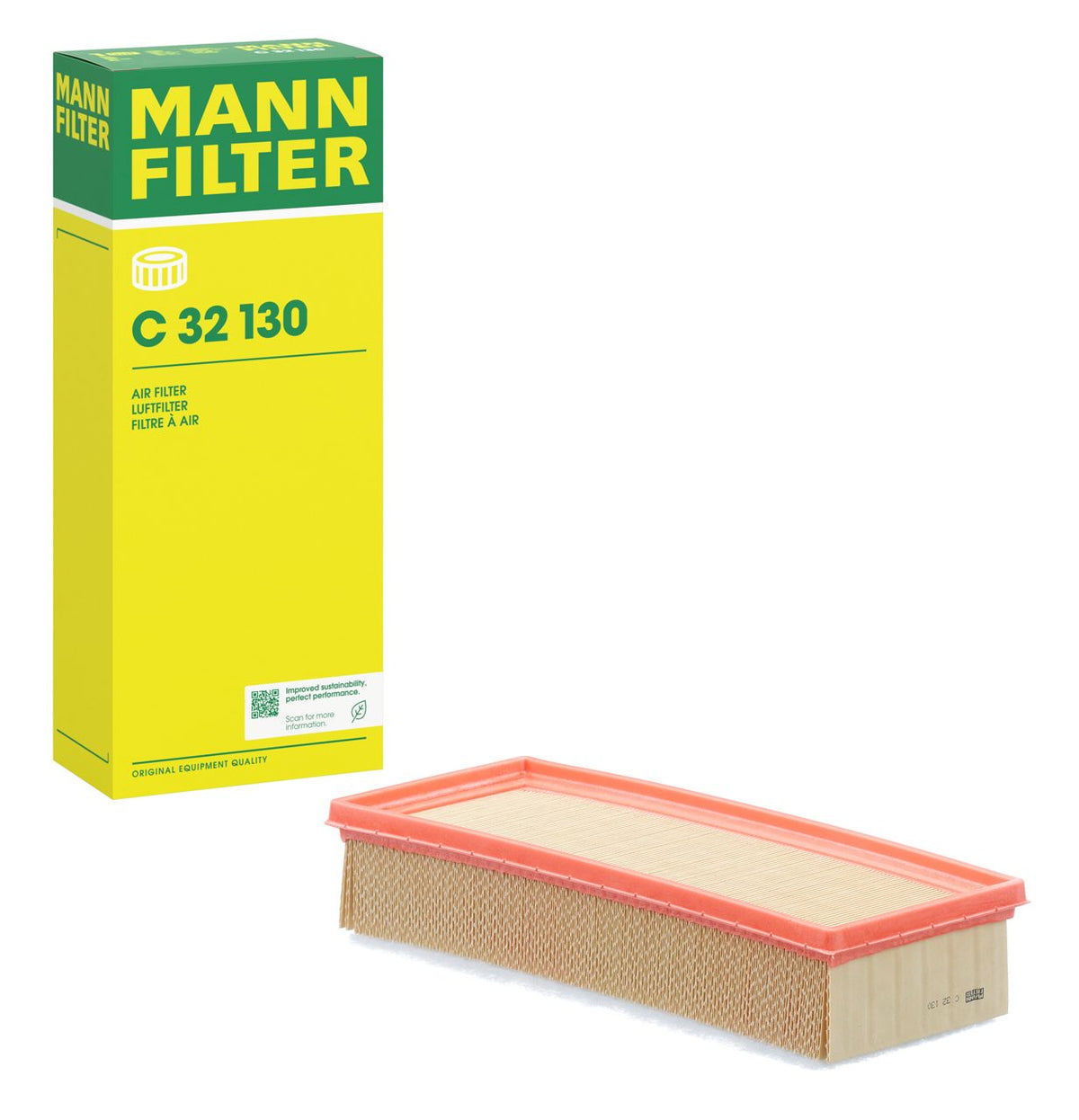 Automotive Engine Air Filters Mann Genuine Assembly Type Colour Box Pack C32130 (Germany)