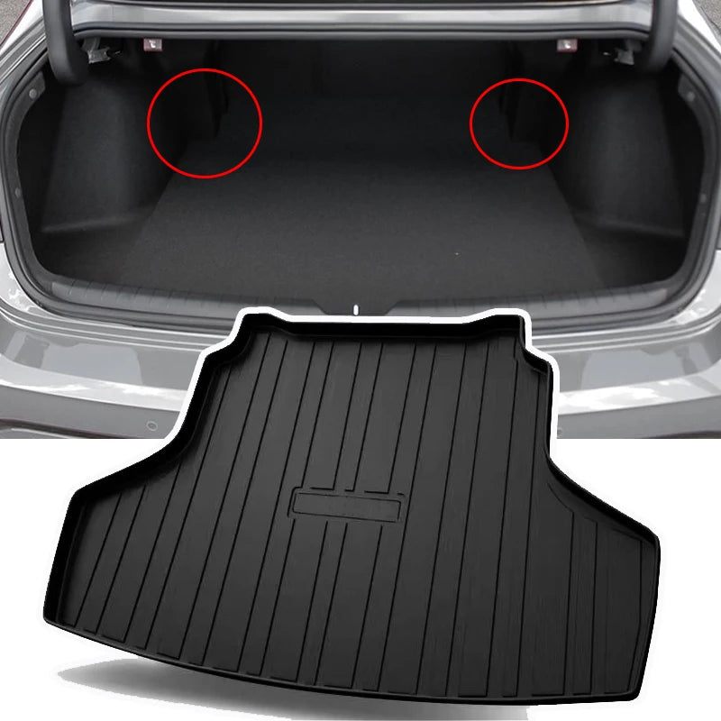 Car Trunk Mat Pvc Material Hyundai Sonata 2021 Black 01 Pc/Set (China)
