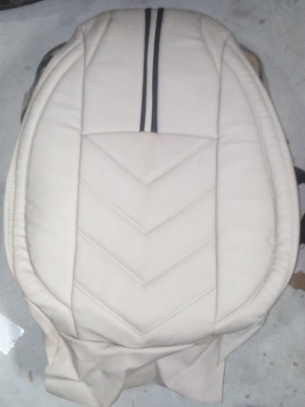Auto Leather Type Seat Cover M/B Audi A5 Quattro Design Custom Fitting Honda Civic 2016-2021 Beige Colour Beige Stitch 12 Pcs / Set
