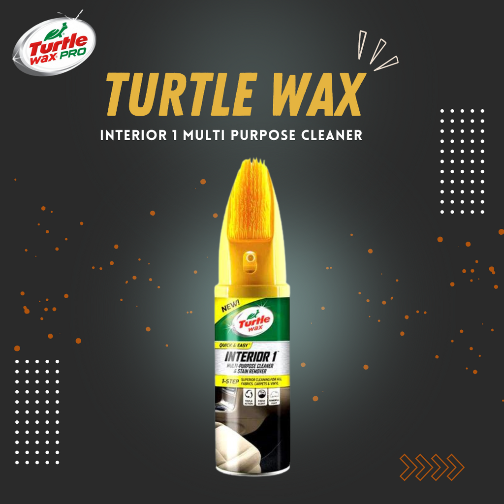 Multi Purpose Foam Cleaner Turtle Wax Tin Can Pack 400Ml Interior 1 Multi-Purpose Cleaner&Stain Remover 51791 (Usa)