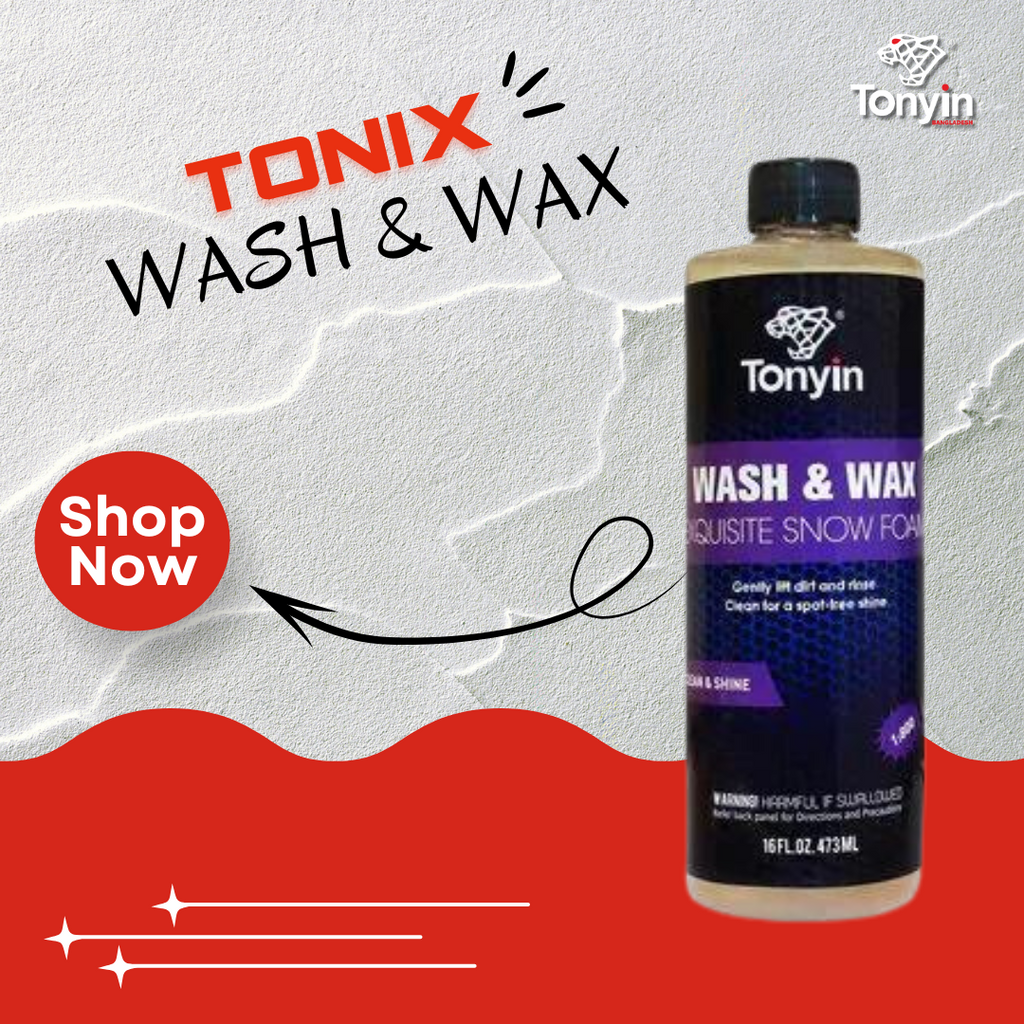 Car Shampoo & Wax Tonyin Plastic Bottle Pack 473Ml Bath And Body Tn04 (China)