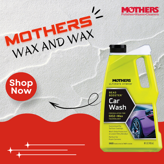 Car Shampoo & Wax Mothers Plastic Bottle Pack  1420Ml Bead Booster  05668 (Usa)