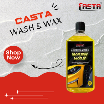 Car Shampoo & Wax Casta Plastic Bottle Pack 500Ml (China)