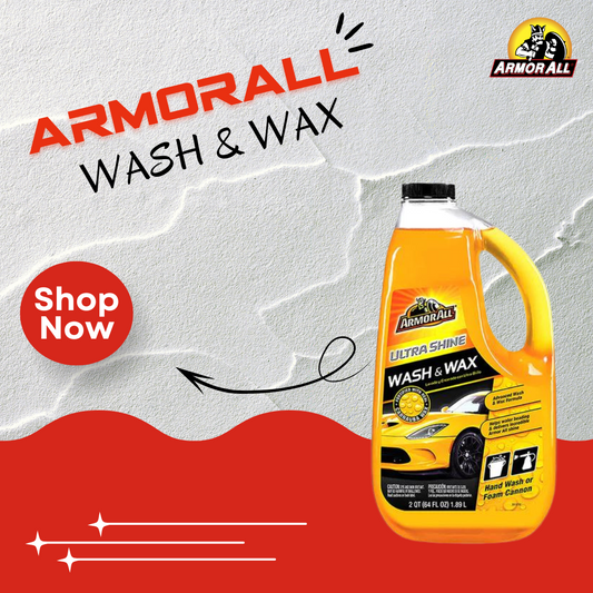 Car Shampoo & Wax Armorall Plastic Can Pack 1.89L Ultra Shine Wash&Wax 201376W (Usa)