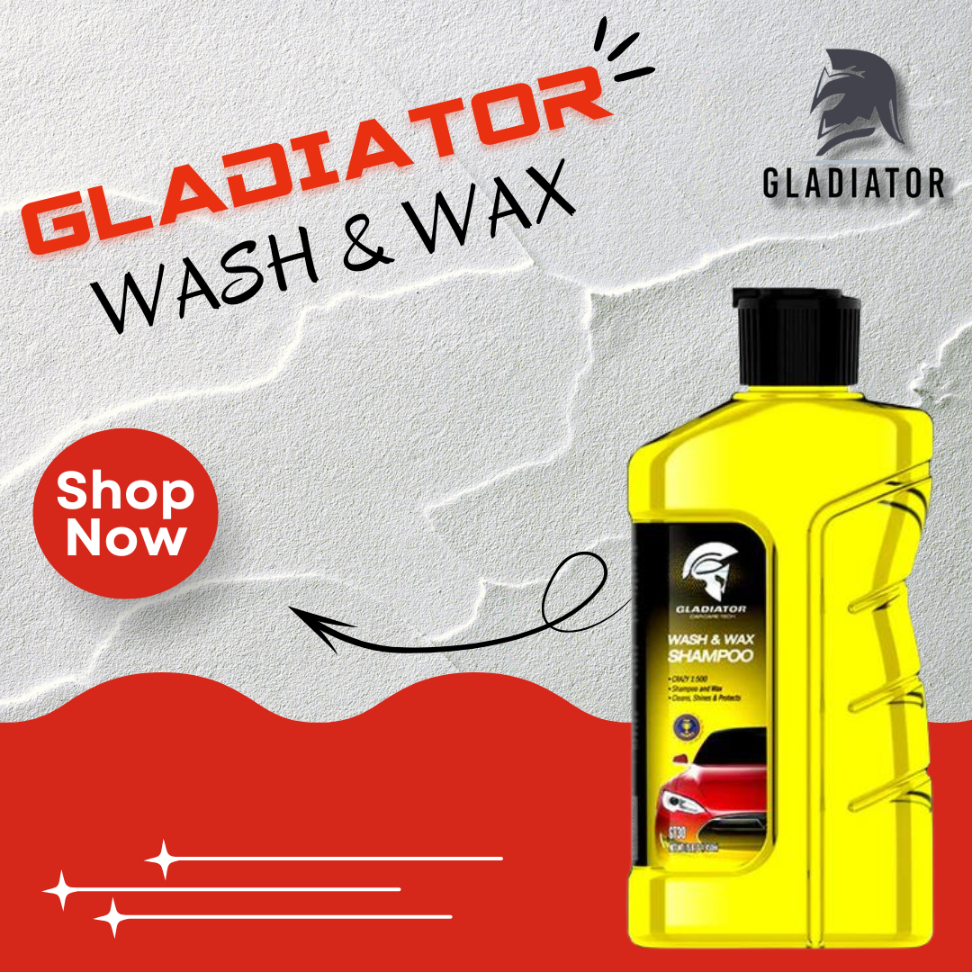 Car Shampoo Gladiator Plastic Can Pack 450Ml Gt30 (China)