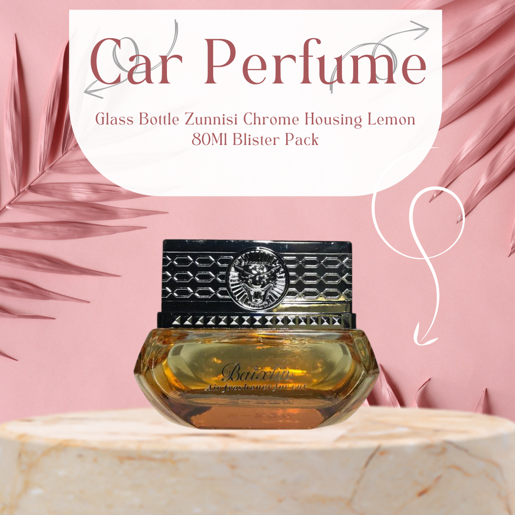 Car Perfume Glass Bottle Baixlin Chrome Housing Orange Fragrance 85Ml Plastic Box Pack Lion Face (China)