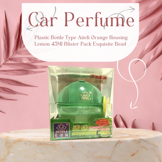 Car Perfume Plastic Bottle Type Aiteli Orange Housing Lemon  45Ml Blister Pack Exquisite Bead Atl-1156 (China)