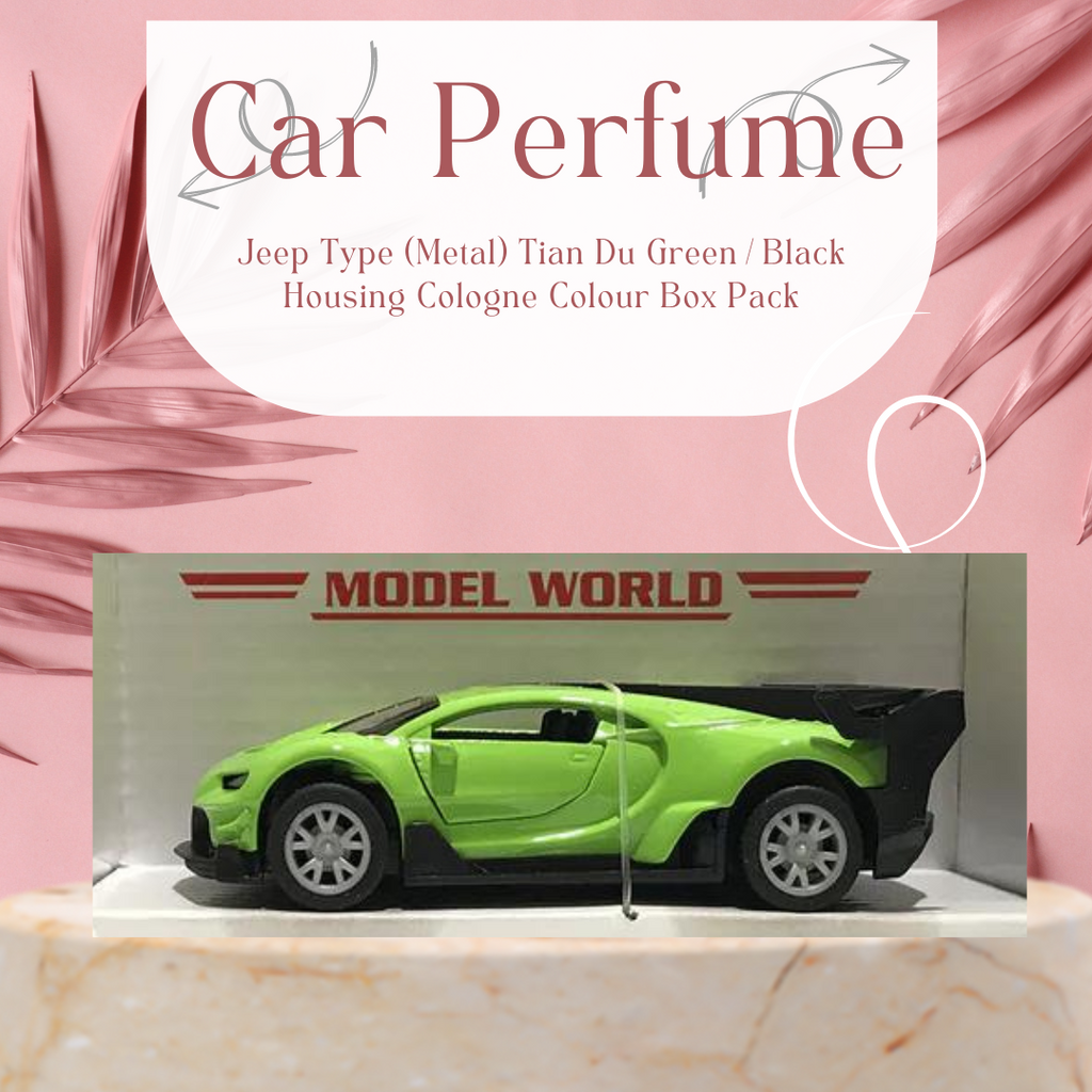 Car Perfume Car Type (Metal) Tian Du Green/Black Housing Cologne Colour Box Pack Fy-1909 (China)