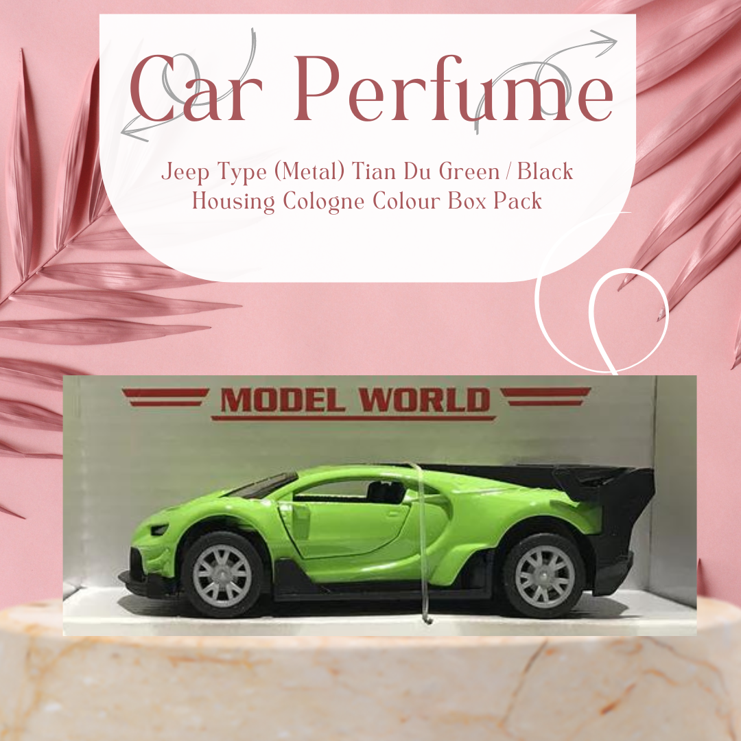 Car Perfume Car Type (Metal) Tian Du Green/Black Housing Cologne   Colour Box Pack Fy-1909 (China)