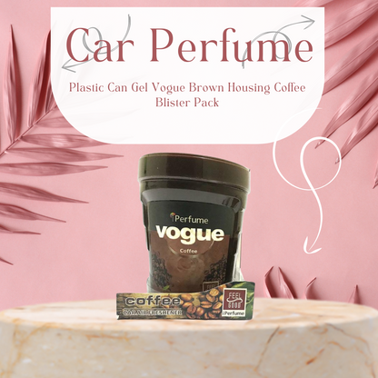 Car Perfume Plastic Can Gel Vogue  Brown Housing Coffee   Blister Pack Ip-1124 (China)