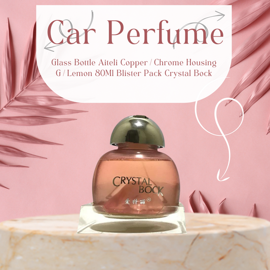 Car Perfume Glass Bottle Aiteli Copper/Chrome Housing G/Lemon  80Ml Blister Pack Crystal Bock Da-117 (China)