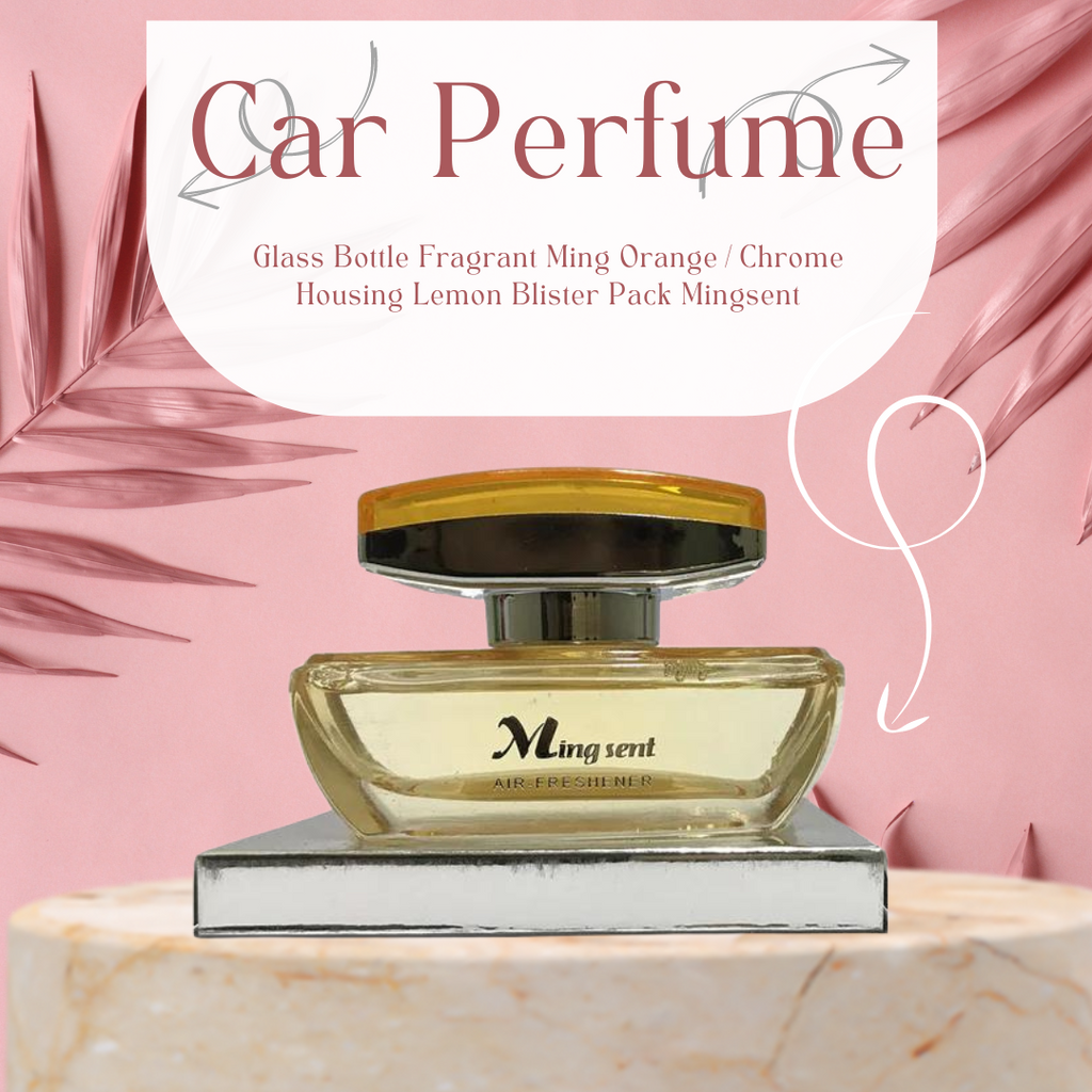 Car Perfume Glass Bottle Fragrant Ming Orange/Chrome Housing Lemon Blister Pack Mingsent (China)