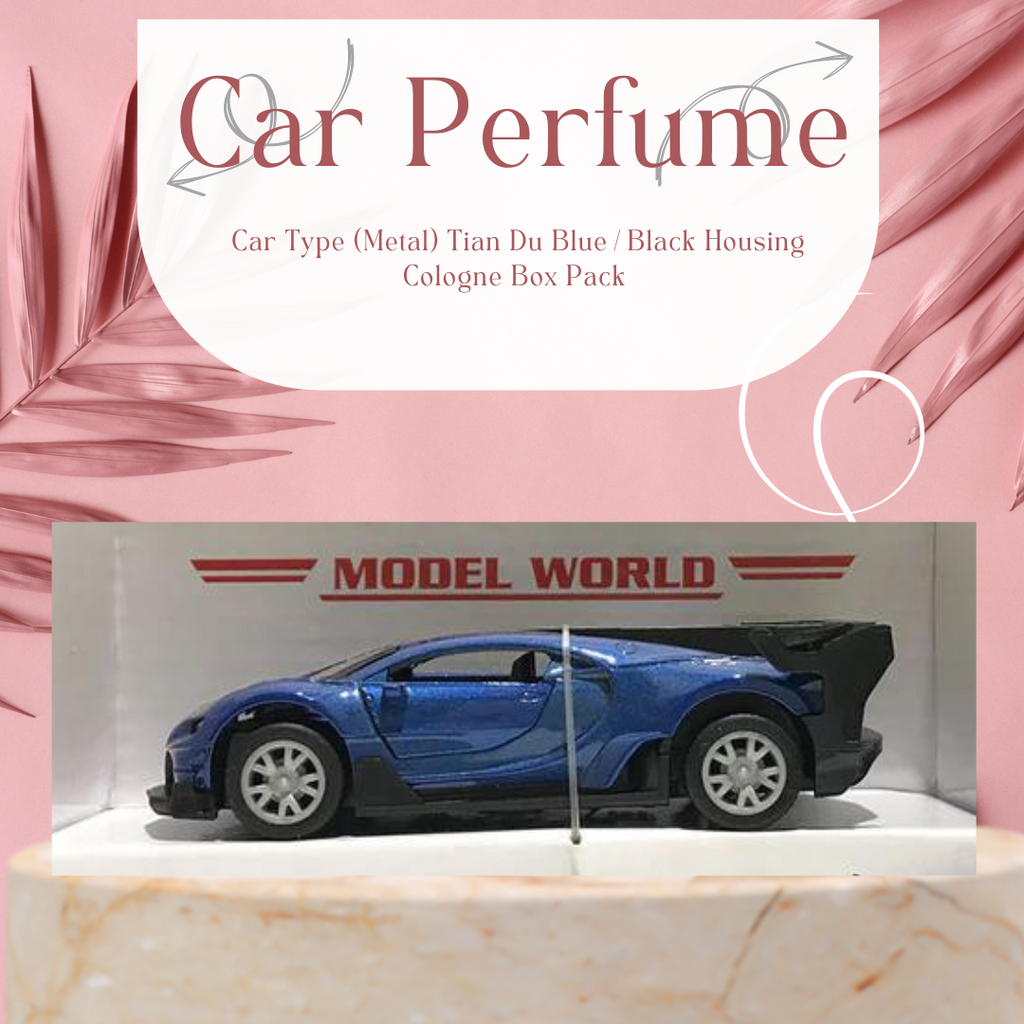 Car Perfume Car Type (Metal) Tian Du Blue/Black Housing Cologne Box Pack F1115-1 (China)