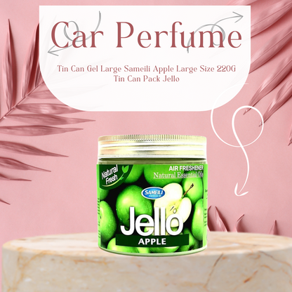 Car Perfume Tin Can Gel Large Sameili  Apple Large Size 220G Tin Can Pack Jello  .