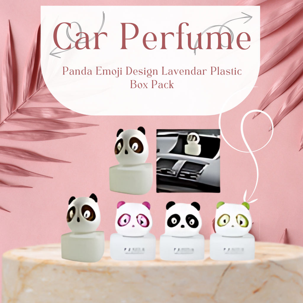 Car Perfume Panda Emoji Design Lemon Plastic Box Pack (China)