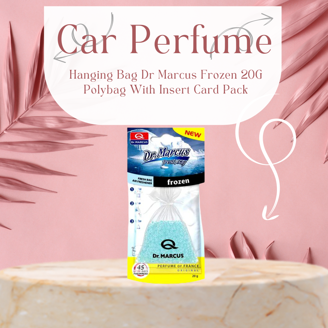 Car Perfume Hanging Bag Dr Marcus  Frozen  20G Polybag With Insert Card Pack (Eu)