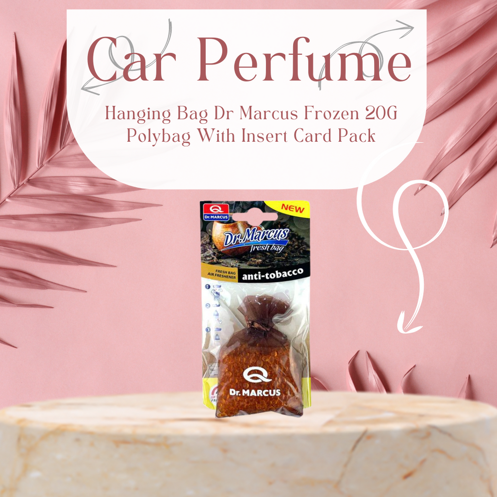 Car Perfume Hanging Bag Dr Marcus Anti Tobacco 20G Polybag With Insert Card Pack (Eu)