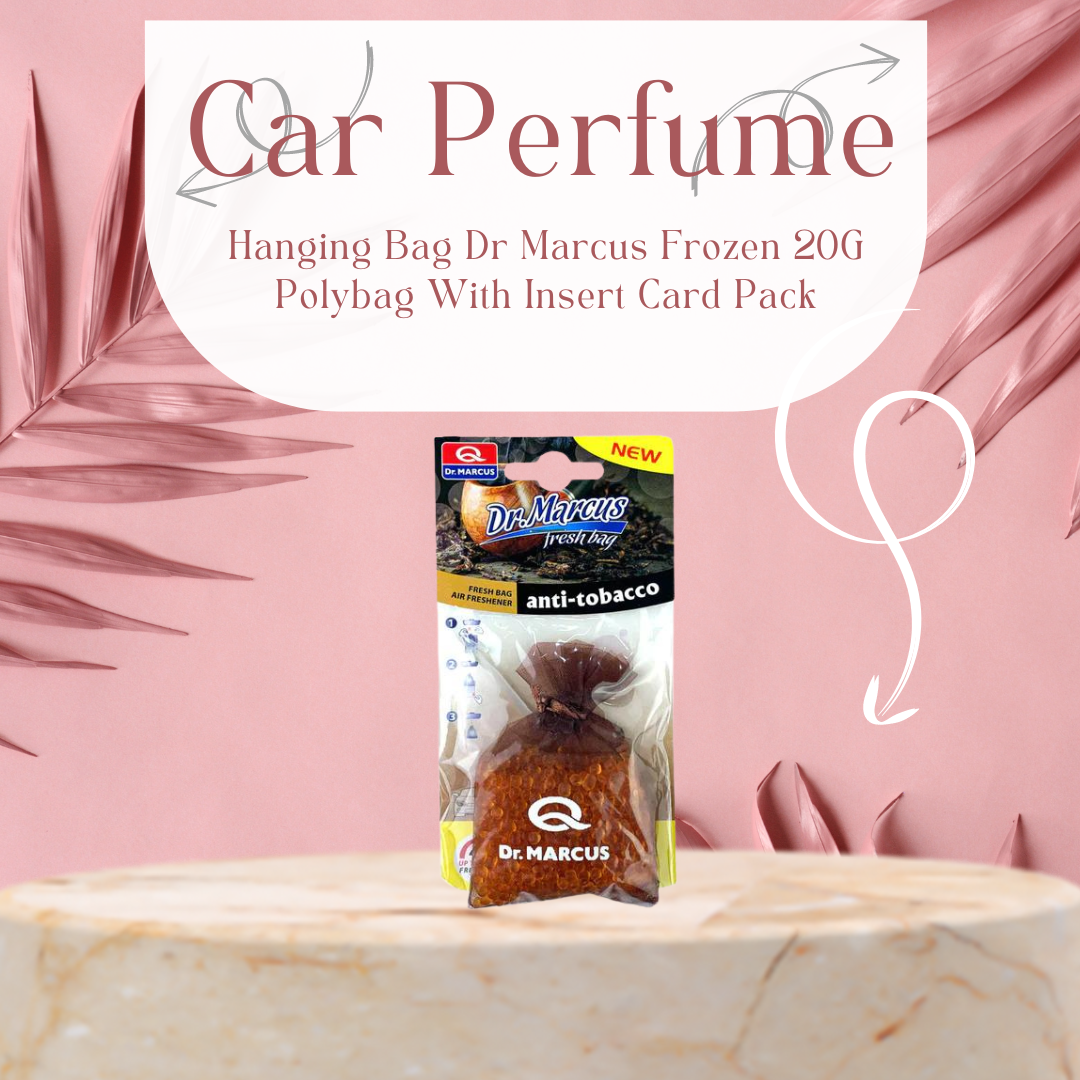 Car Perfume Hanging Bag Dr Marcus  Anti Tobacco  20G Polybag With Insert Card Pack (Eu)