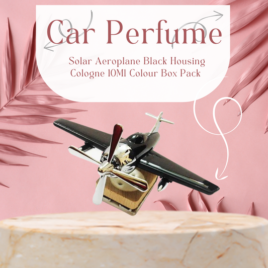 Car Perfume Solar Aeroplane  Black Housing Cologne  10Ml Colour Box Pack (China)