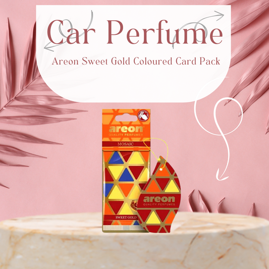 Paper Card Perfume Areon  Sweet Gold  Coloured Card Pack Mosaic Am04 (Bulgaria)