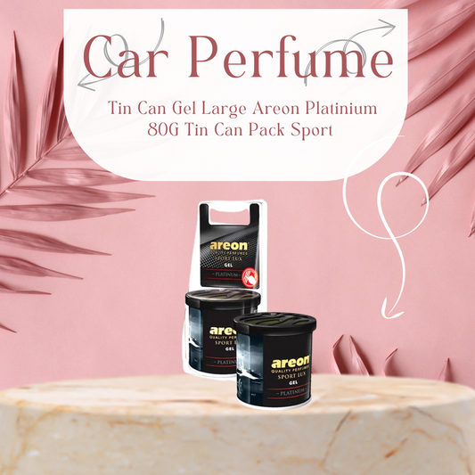 Car Perfume Tin Can Gel Large Areon  Platinium  80G Tin Can Pack Sport Lux Gsl03 (Bulgaria)