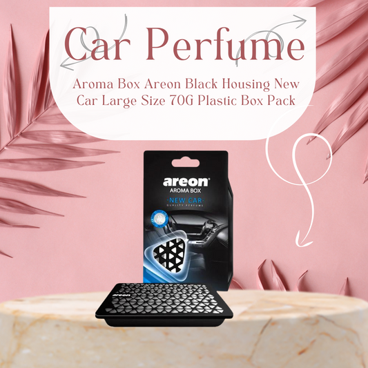 Car Perfume Aroma Box Areon Black Housing New Car  Large Size 70G Plastic Box Pack  Abc05 (Bulgaria)