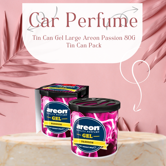 Car Perfume Tin Can Gel Large Areon  Passion  80G Tin Can Pack Gck07 (Bulgaria)