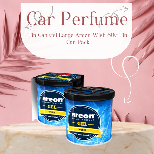 Car Perfume Tin Can Gel Large Areon  Wish  80G Tin Can Pack Gck05 (Bulgaria)