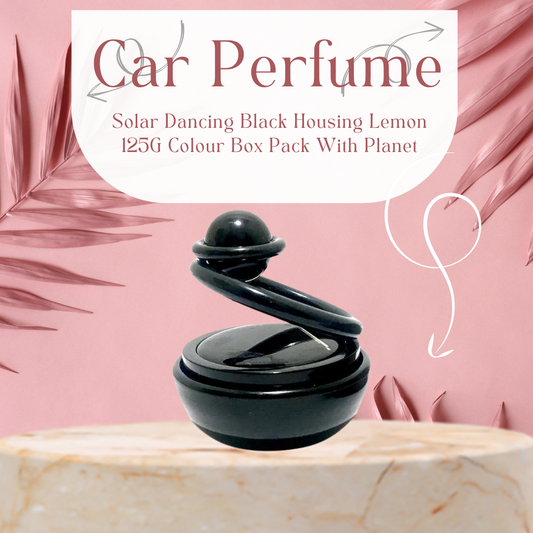 Car Perfume Solar Dancing  Black Housing Lemon  125G Colour Box Pack With Planet Xs-188 (China)