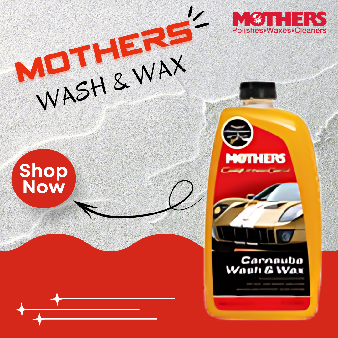 Car Shampoo & Wax Mothers Plastic Can Pack 2.95L Carnauba Wash&Wax 05674 (Usa)