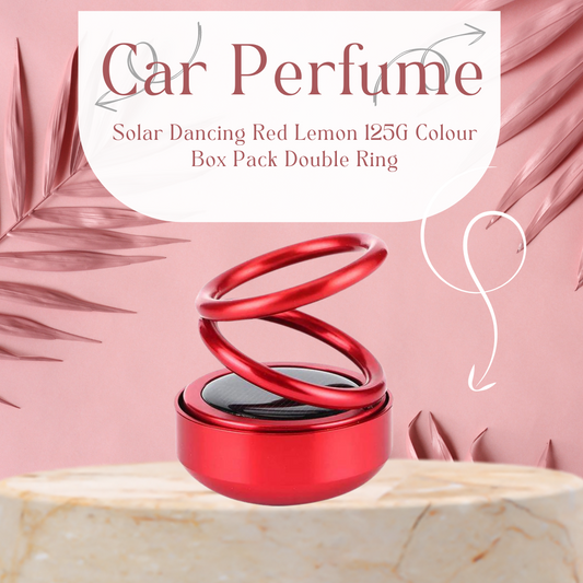 Car Perfume Solar Dancing  Red  Lemon  125G Colour Box Pack Double Ring  Xs-188 (China)